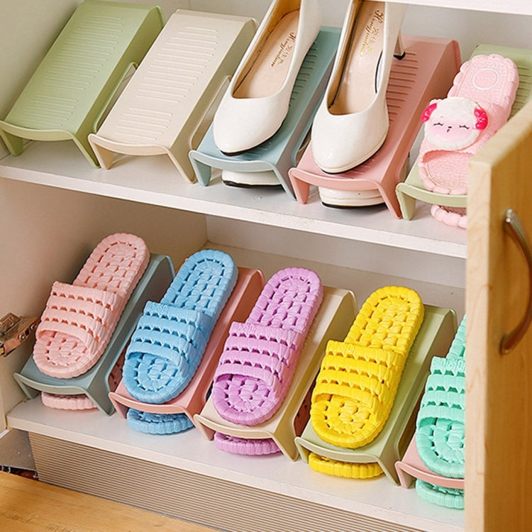 2 PCS Creative Plastic Double Shoe shelves, Size: 25 * 11cm