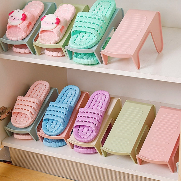 2 PCS Creative Plastic Double Shoe shelves, Size: 25 * 11cm