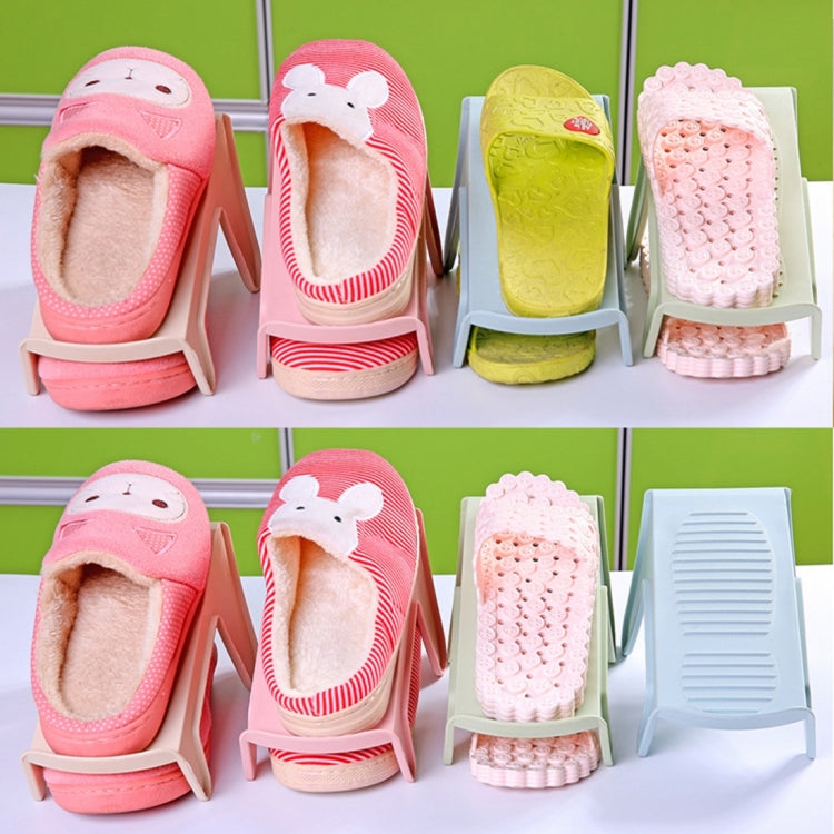 2 PCS Creative Plastic Double Shoe shelves, Size: 25 * 11cm