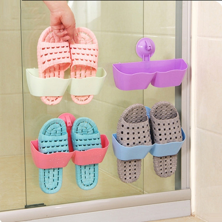 2 PCS Strong Organizers Suction Cup Shoe Rack Wall Hanging Shoes Rack, Random Color Delivery