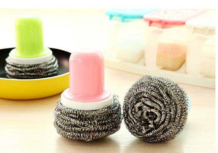 3 Pack Shank Steel Ball Brush Random Color Delivery (Colour: Blending)