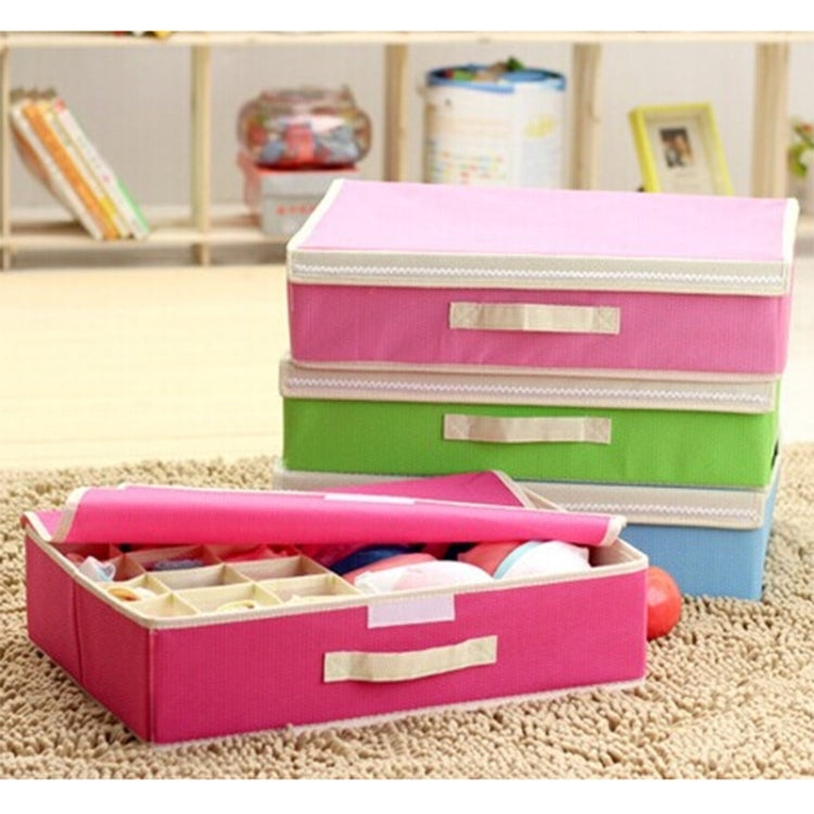 Foldable Underwear Socks Plaid Covered Storage