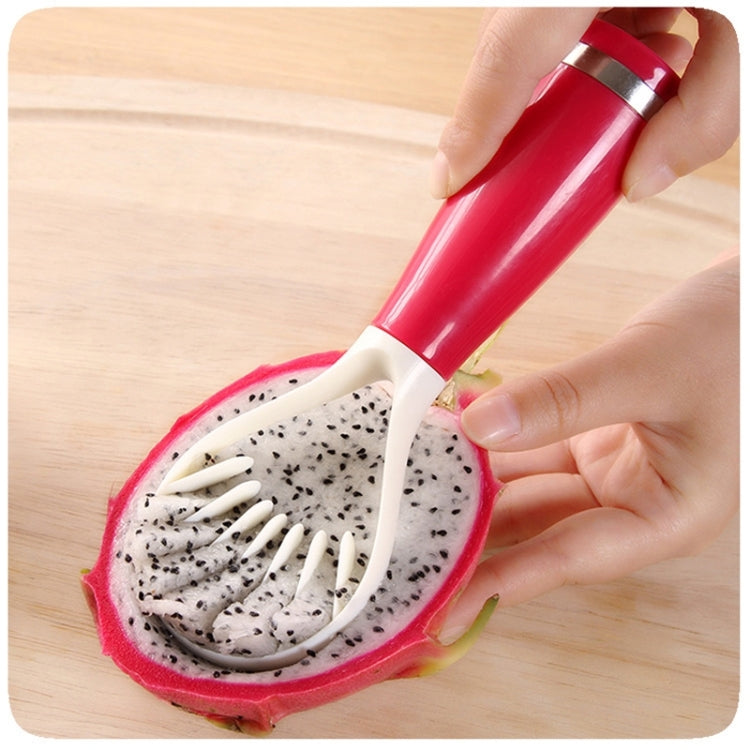 5 Pack Candy-Colored Fruit Flesh Dig Spoon Random Color Delivery (Size: 18.5*6 cm)