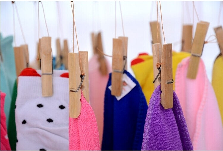 Bamboo Folding Drying Rack (Specification: 16 clip)