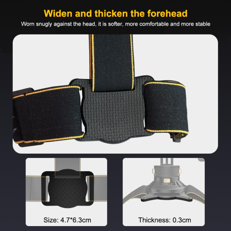 PULUZ Magnetic Quick-release Head Strap Harness Belt  - Black
