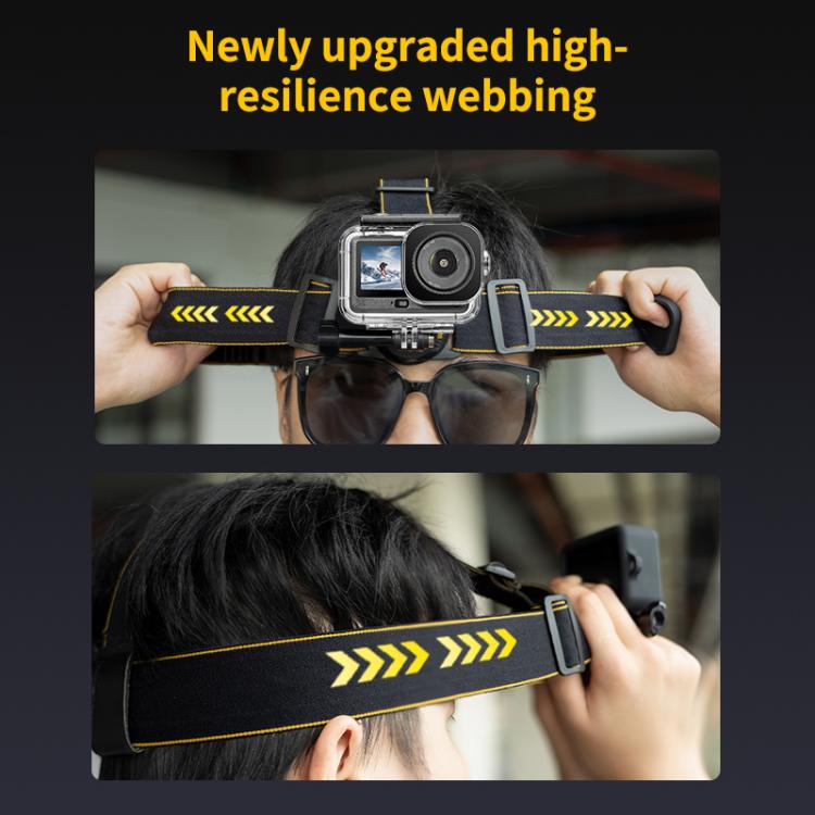 PULUZ Magnetic Quick-release Head Strap Harness Belt  - Black