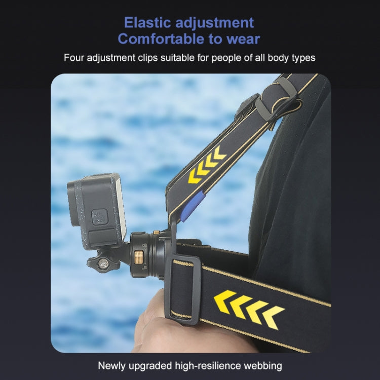 PULUZ Magnetic Quick-release Chest Strap Harness Belt  - Black
