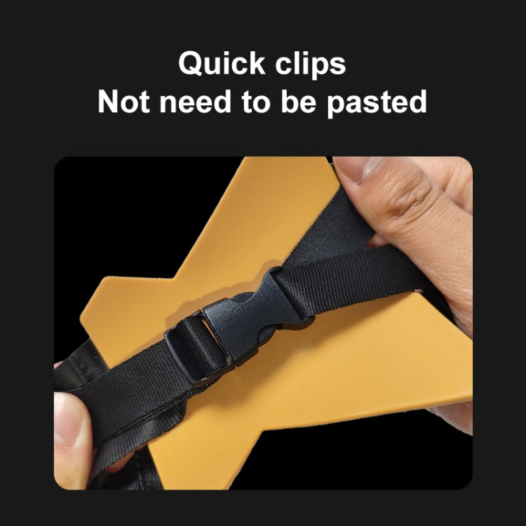 PULUZ Magnetic Quick Release Motorcycle Helmet Chin Strap Mount  - Black