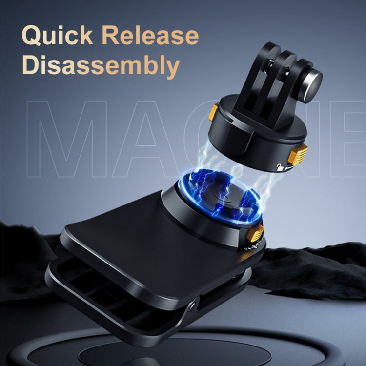 PULUZ Magnetic Quick Release Backpack Strap Clip  - Black