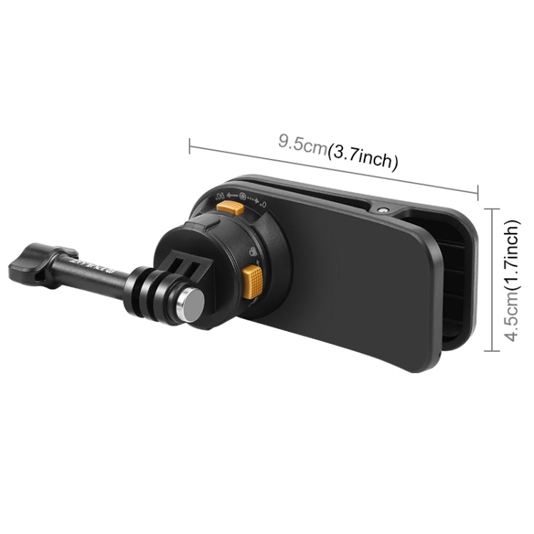 PULUZ Magnetic Quick Release Backpack Strap Clip  - Black
