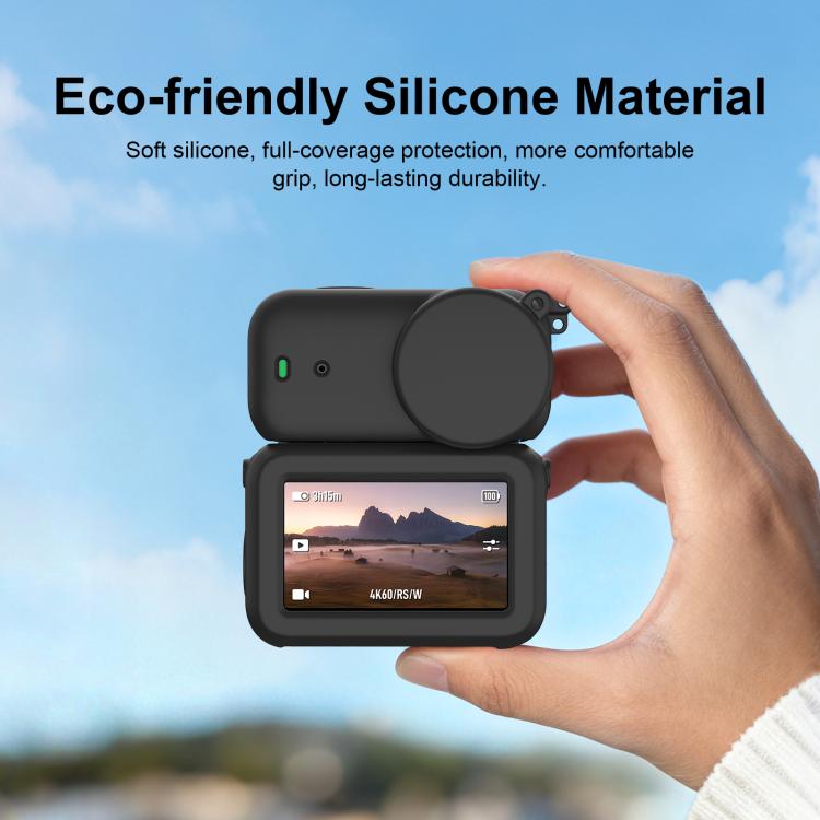 For DJI Osmo Nano PULUZ Transmission Module & Lens & Body 3 in 1 Silicone Protective Cover