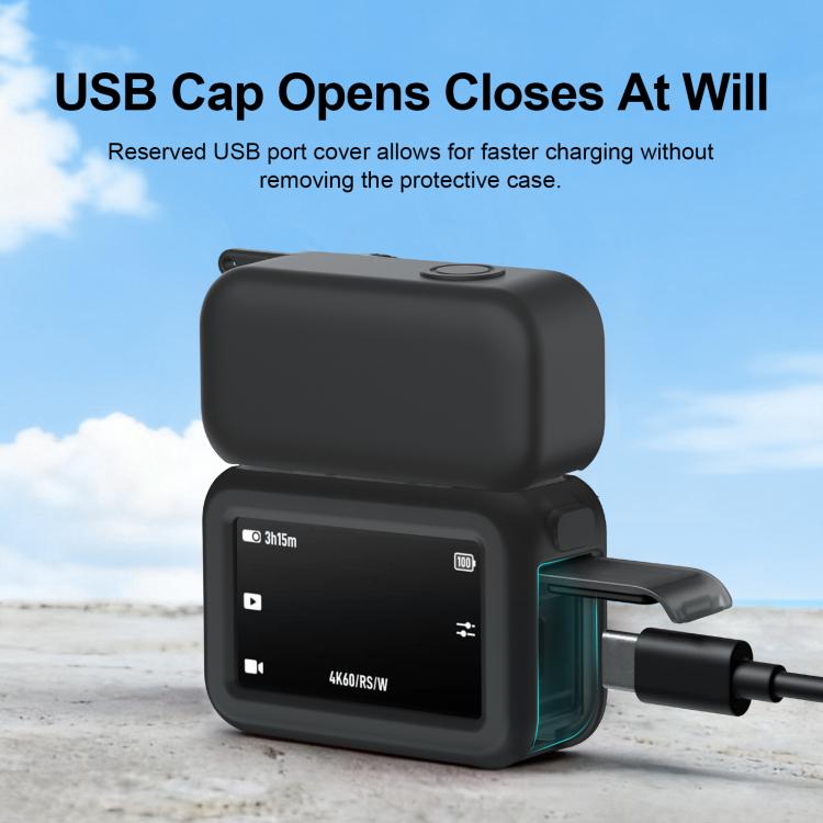 For DJI Osmo Nano PULUZ Transmission Module & Lens & Body 3 in 1 Silicone Protective Cover