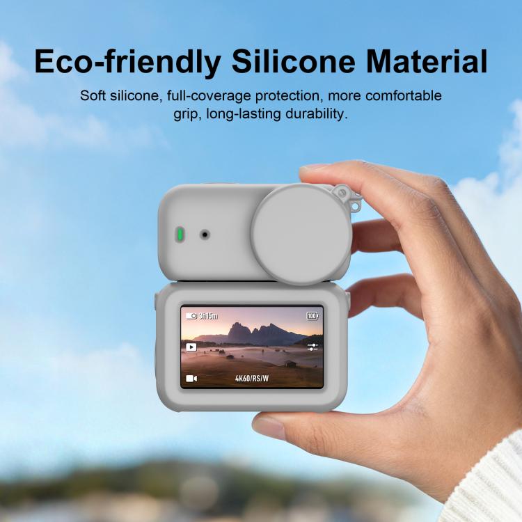 For DJI Osmo Nano PULUZ Transmission Module & Lens & Body 3 in 1 Silicone Protective Cover