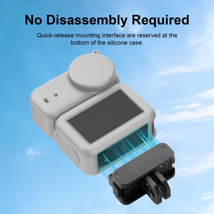 For DJI Osmo Nano PULUZ Transmission Module & Lens & Body 3 in 1 Silicone Protective Cover