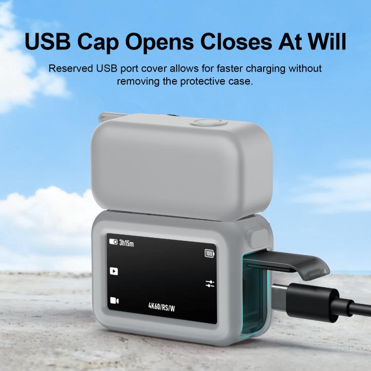 For DJI Osmo Nano PULUZ Transmission Module & Lens & Body 3 in 1 Silicone Protective Cover