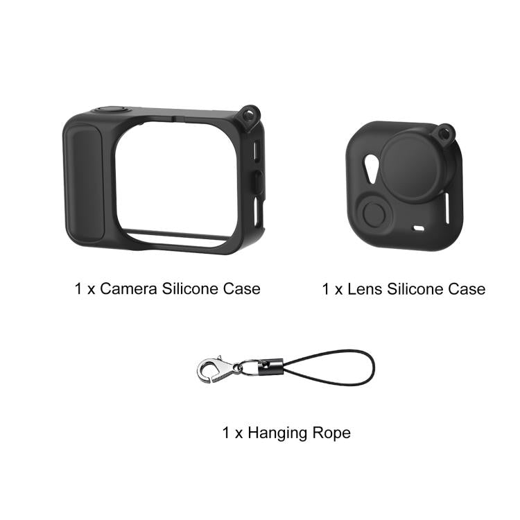 For Insta360 GO Ultra PULUZ 2 in 1 Silicone Expansion Module Body & Lens Cover