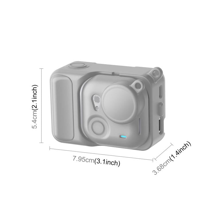 For Insta360 GO Ultra PULUZ 2 in 1 Silicone Expansion Module Body & Lens Cover