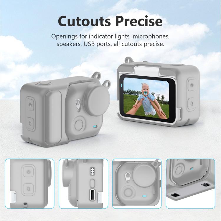 For Insta360 GO Ultra PULUZ 2 in 1 Silicone Expansion Module Body & Lens Cover