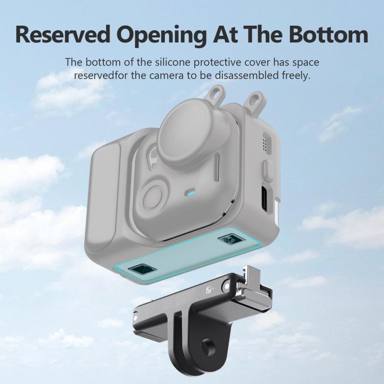 For Insta360 GO Ultra PULUZ 2 in 1 Silicone Expansion Module Body & Lens Cover
