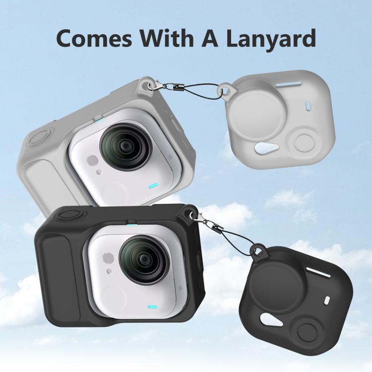 For Insta360 GO Ultra PULUZ 2 in 1 Silicone Expansion Module Body & Lens Cover