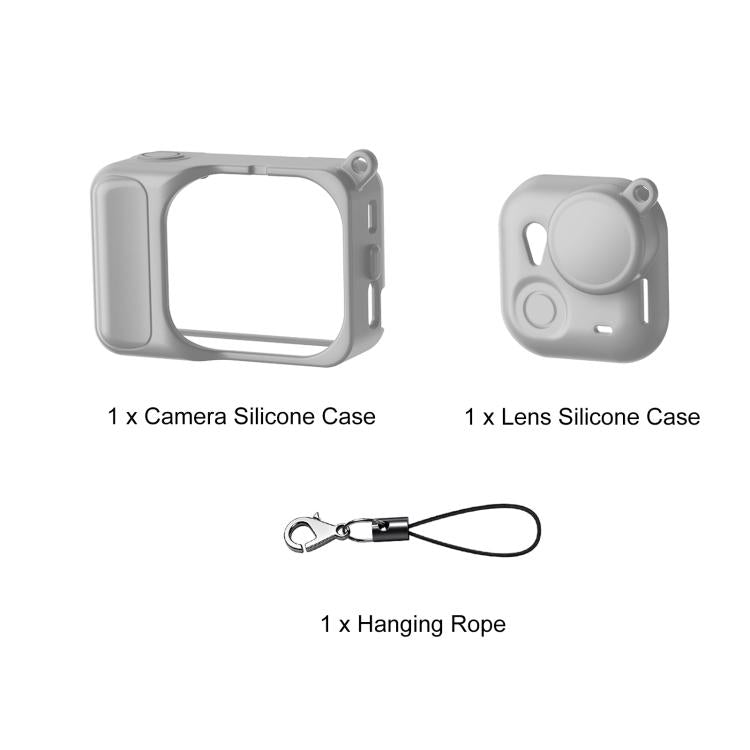 For Insta360 GO Ultra PULUZ 2 in 1 Silicone Expansion Module Body & Lens Cover