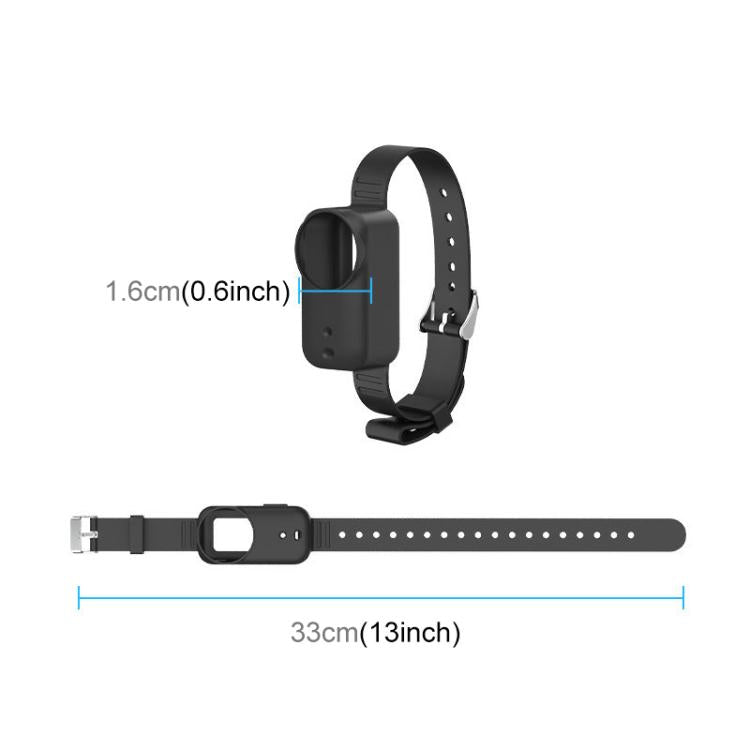 For DJI Osmo Nano PULUZ Body Silicone Expansion Wrist Strap Cover Pet Collar Mount