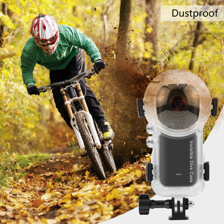 For Insta360 X4 Air PULUZ 50m Waterproof Sealed Diving Case  - Transparent