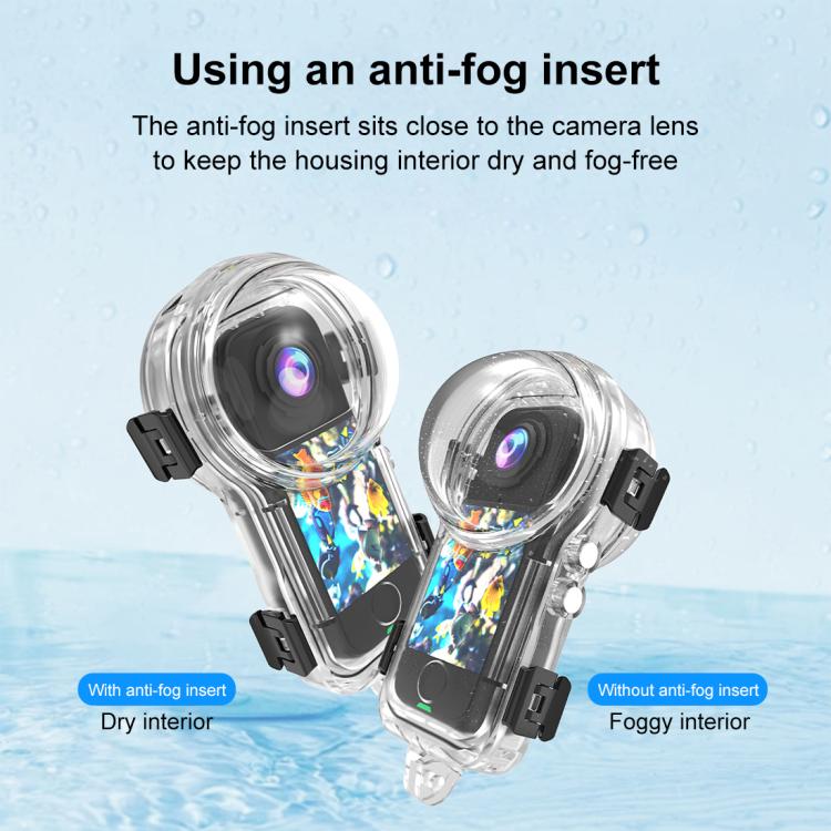 For Insta360 X4 Air PULUZ 50m Waterproof Sealed Diving Case  - Transparent