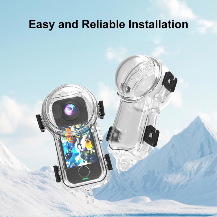 For Insta360 X4 Air PULUZ 50m Waterproof Sealed Diving Case  - Transparent