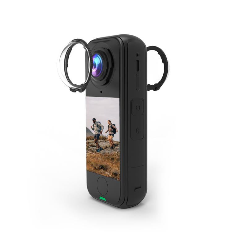 For Insta360 X4 Air PULUZ Rotation Optical Glass Lens Guard  Protective Cover  - Transparent