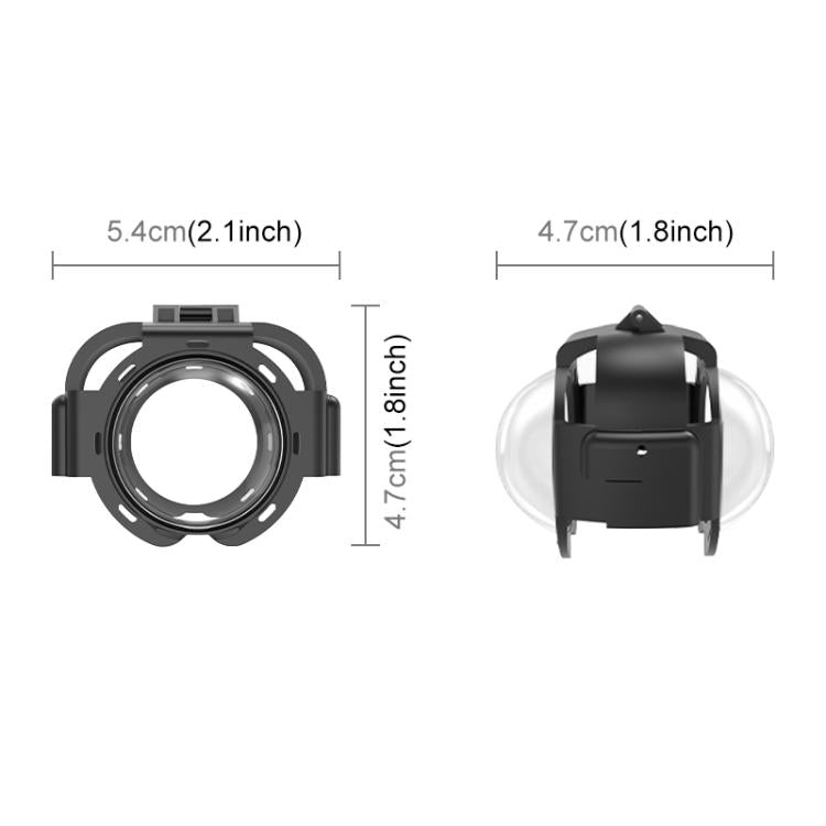 For Insta360 X4 Air PULUZ Snap-on Optical Tempered Glass Lens Guard Protective Cover  - Transparent