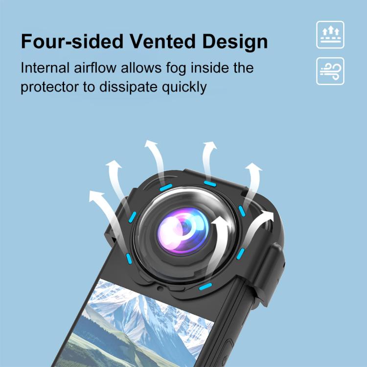 For Insta360 X4 Air PULUZ Snap-on Optical Tempered Glass Lens Guard Protective Cover  - Transparent