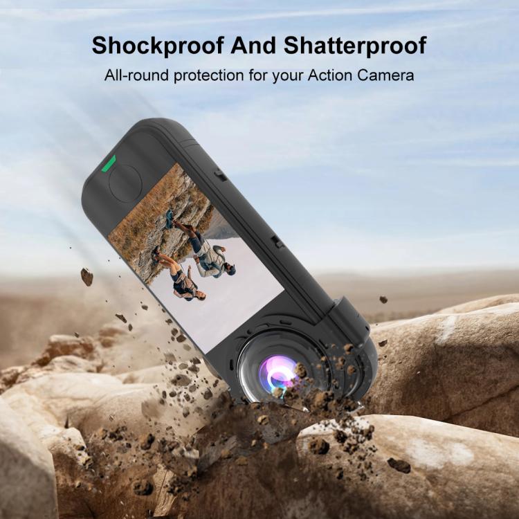 For Insta360 X4 Air PULUZ Snap-on Optical Tempered Glass Lens Guard Protective Cover  - Transparent