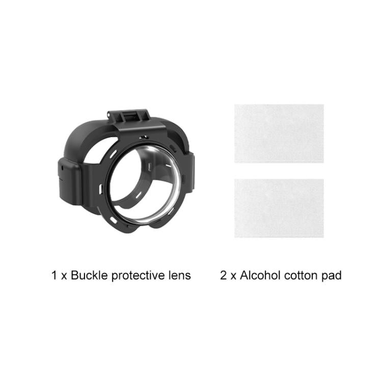 For Insta360 X4 Air PULUZ Snap-on Optical Tempered Glass Lens Guard Protective Cover  - Transparent