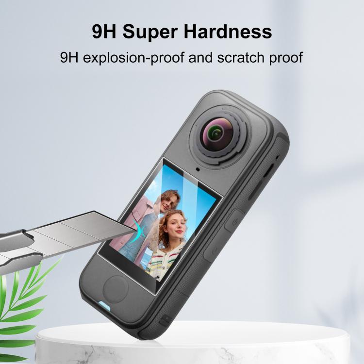 For Insta360 X4 Air PULUZ HD Screen Tempered Glass Film  - Transparent
