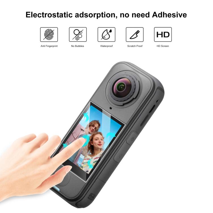 For Insta360 X4 Air PULUZ HD Screen Tempered Glass Film  - Transparent