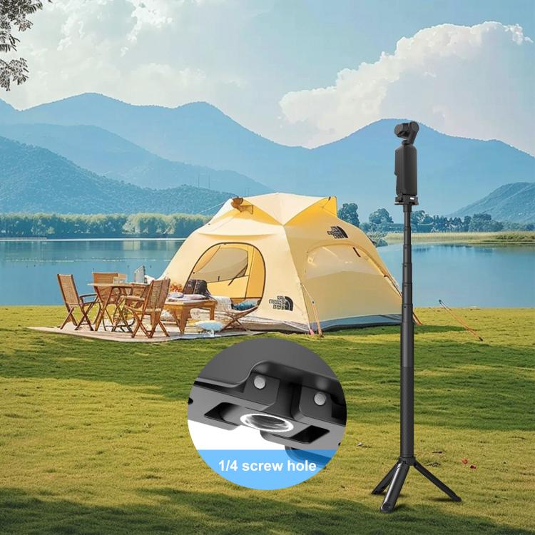 For DJI Osmo Pocket 4 / 3 PULUZ Plastic Quick-Release Charging Adapter Base  - Black