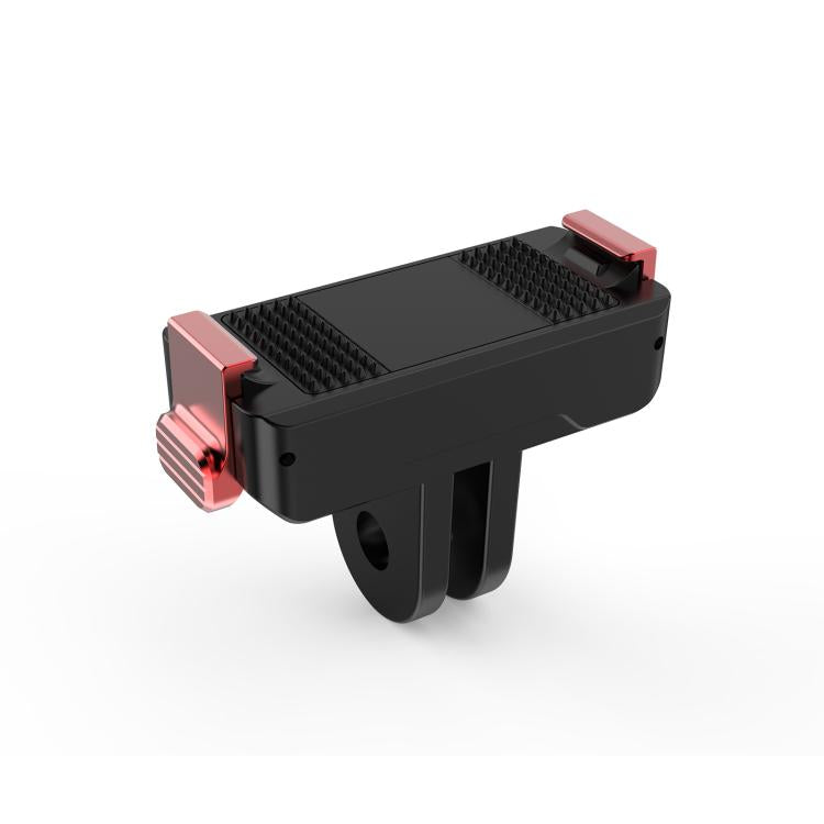 For DJI Osmo Action 6 / Nano PULUZ Two Claw Plastic Magnetic Quick Release Base Mount  - Black