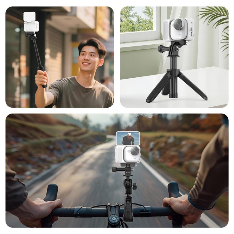 For Insta360 GO  UItra PULUZ Plastic Magnetic Quick Release Base Mount  - Black