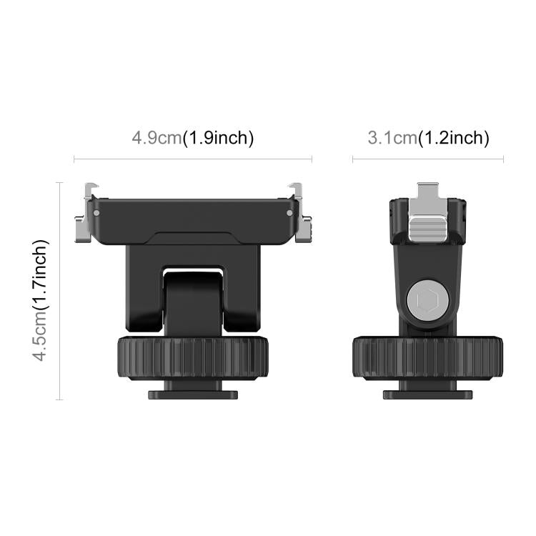 For Insta360 GO  UItra PULUZ Plastic Gimbal Magnetic Quick Release Base Mount  - Black