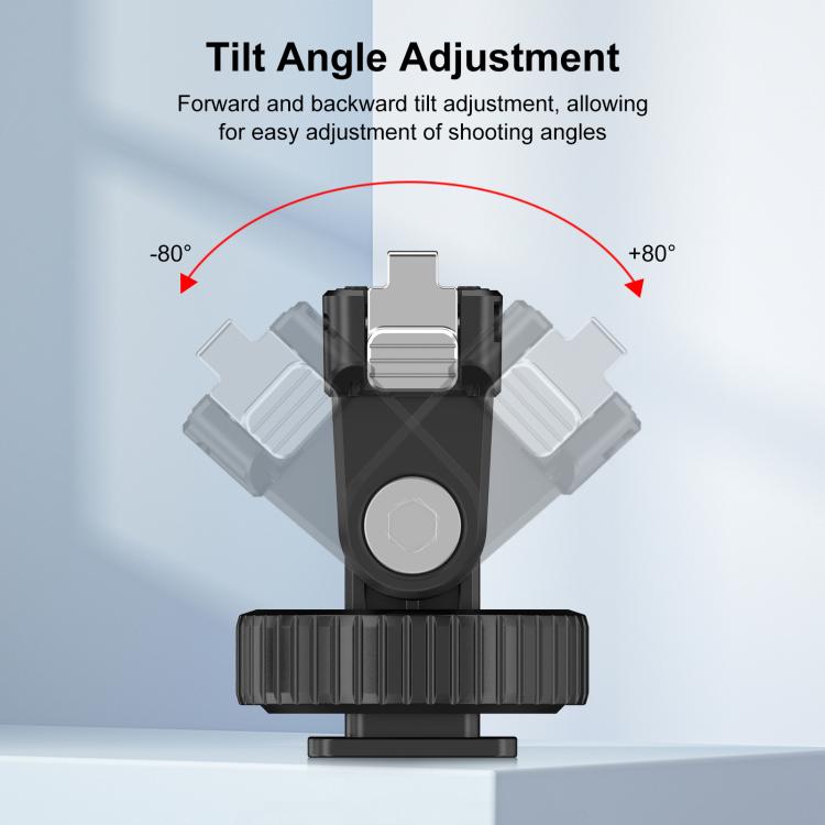 For Insta360 GO  UItra PULUZ Plastic Gimbal Magnetic Quick Release Base Mount  - Black