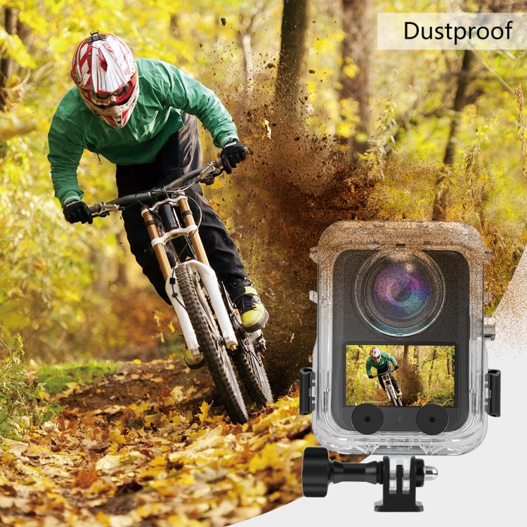 For DJI Osmo 360 PULUZ 40m Depth Waterproof Camera Case Diving Housing Underwater Cover  - Transparent