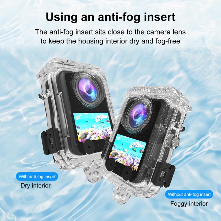 For DJI Osmo 360 PULUZ 40m Depth Waterproof Camera Case Diving Housing Underwater Cover  - Transparent