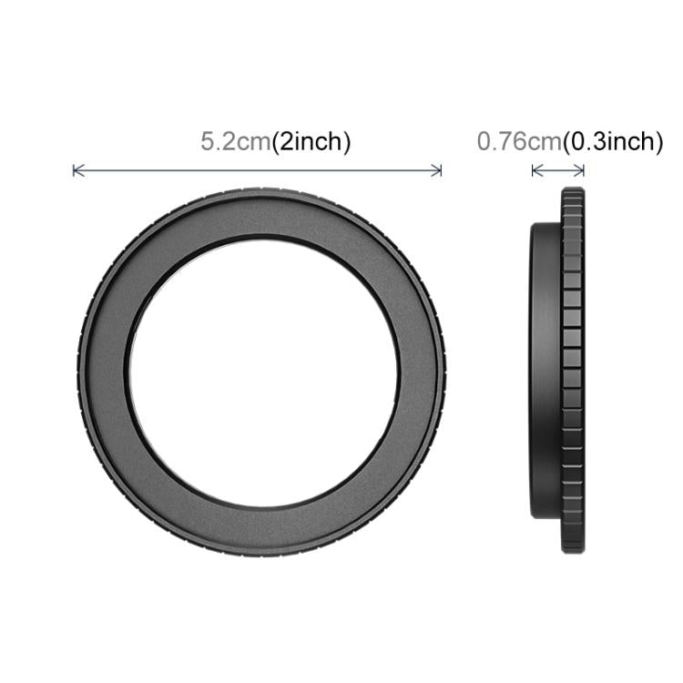For DJI Osmo Action 6 PULUZ Filter Holder Metal Protective Filter Frame  - Black