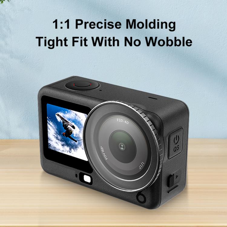 For DJI Osmo Action 6 PULUZ Filter Holder Metal Protective Filter Frame  - Black