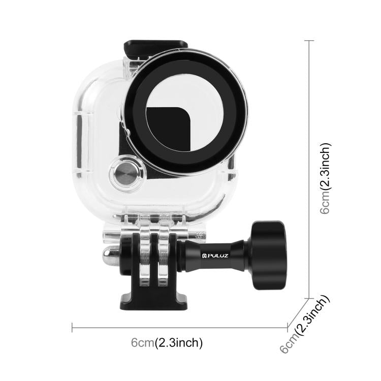 For Insta360 GO Ultra PULUZ 50m Waterproof Case Thumb Main Body Camera Dive Housing Cover  - Transparent
