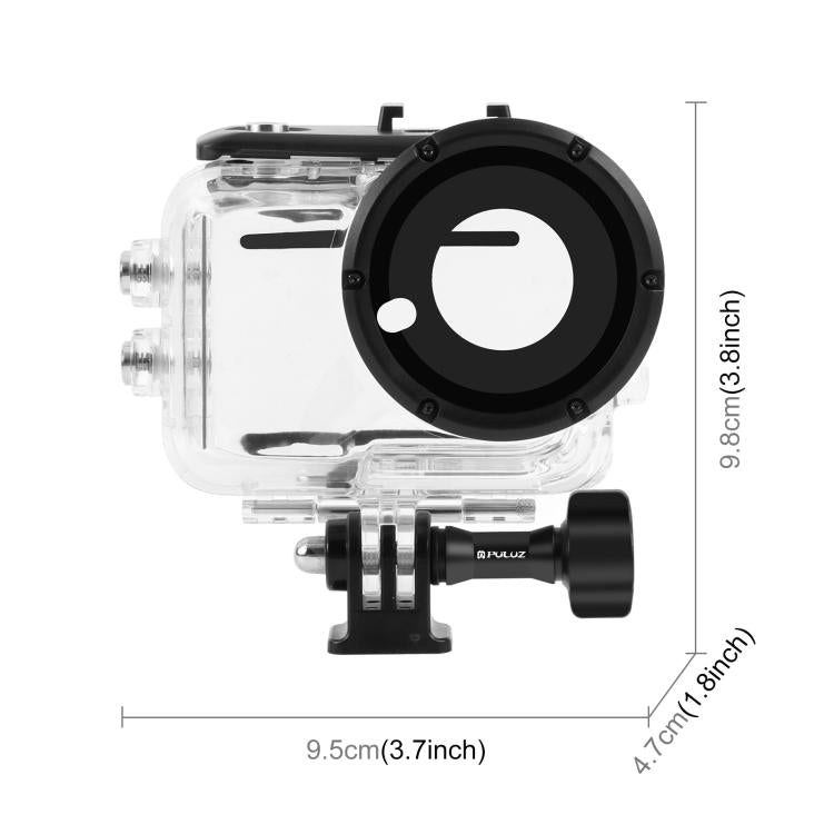For Insta360 GO Ultra PULUZ 50m Waterproof Case Camera Dive Housing Cover  - Transparent