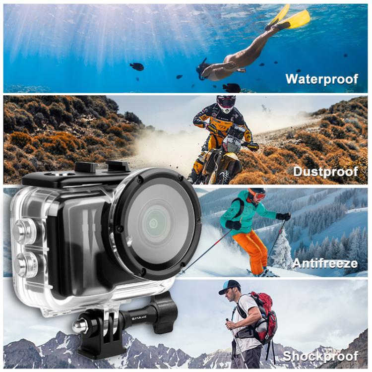 For Insta360 GO Ultra PULUZ 50m Waterproof Case Camera Dive Housing Cover  - Transparent