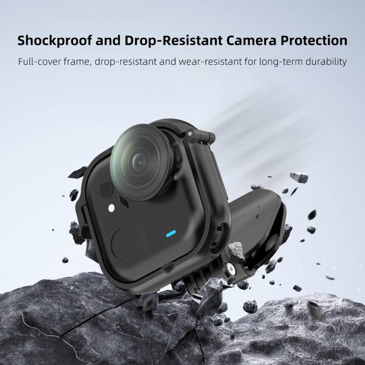 For Insta360 GO Ultra PULUZ Baseball Hat Clip Camera POV Vlog Mount  - Black