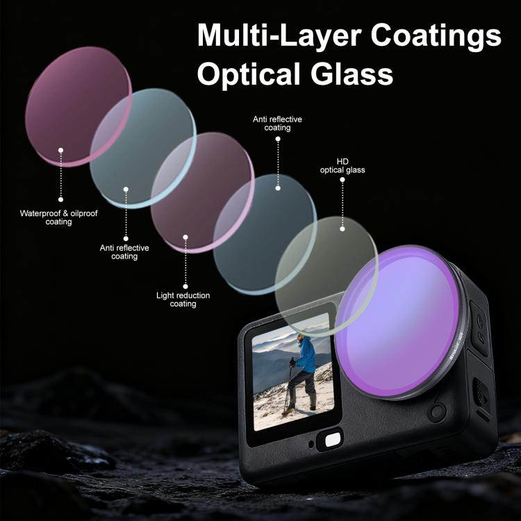 For DJI Osmo Action 6 PULUZ Action Camera ND8 Lens Filter
